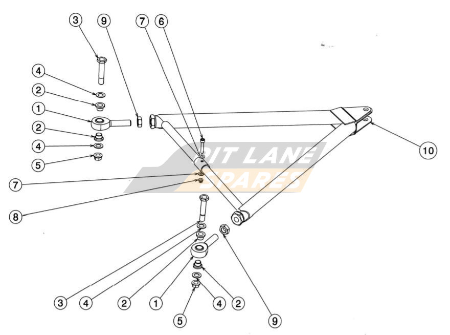 TOP WISHBONE ASSY Diagram